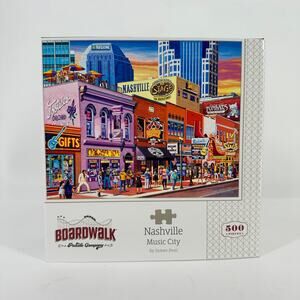 Boardwalk Nashville Country Music City 500 Piece Jigsaw Puzzle Collectible